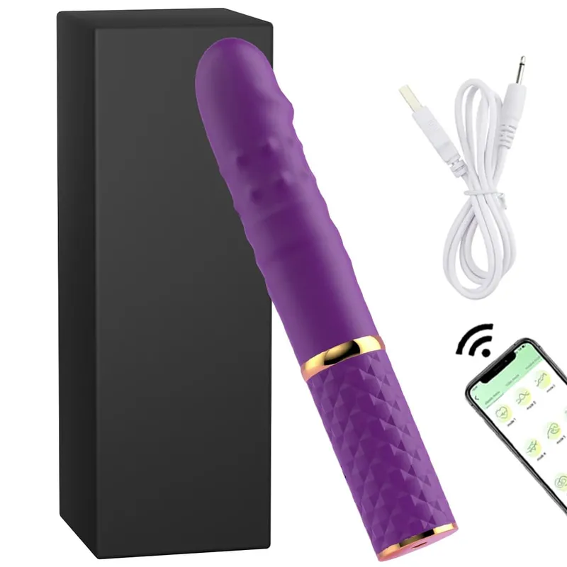 เริ่มต้น Telescopic Dildo Vibrator Thrusting Retractable หี G Spot Clitoral Anal Stimulation Sex Machine ของเล่นสำหรับผู้หญิง — image 12