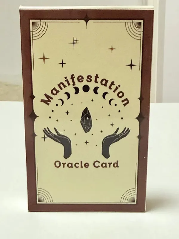 Manifestasi kad oracle 33 dek 10*6.3cm Versi Bahasa Inggeris Permainan papan Tarot Sepanjang Dek
