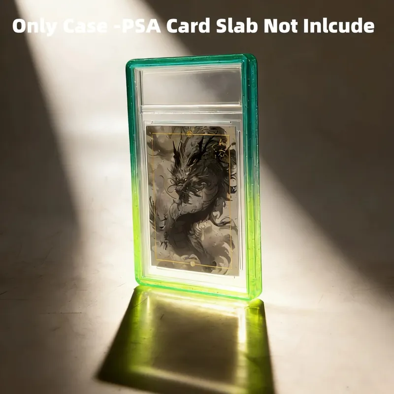 Glitzernde TPU-Slab-Stoßstangenschutzhülle mit schützender Haut und transparenter Rückseite für PSA 35PT-Sammelkarten — image 12