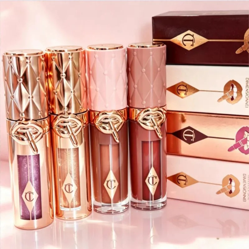 Charlotte dernier brillant à lèvres dodu hydraté Tilbury met en évidence le fond de teint liquide correcteur deux couleurs battement de coeur Blush maquillage — image 3