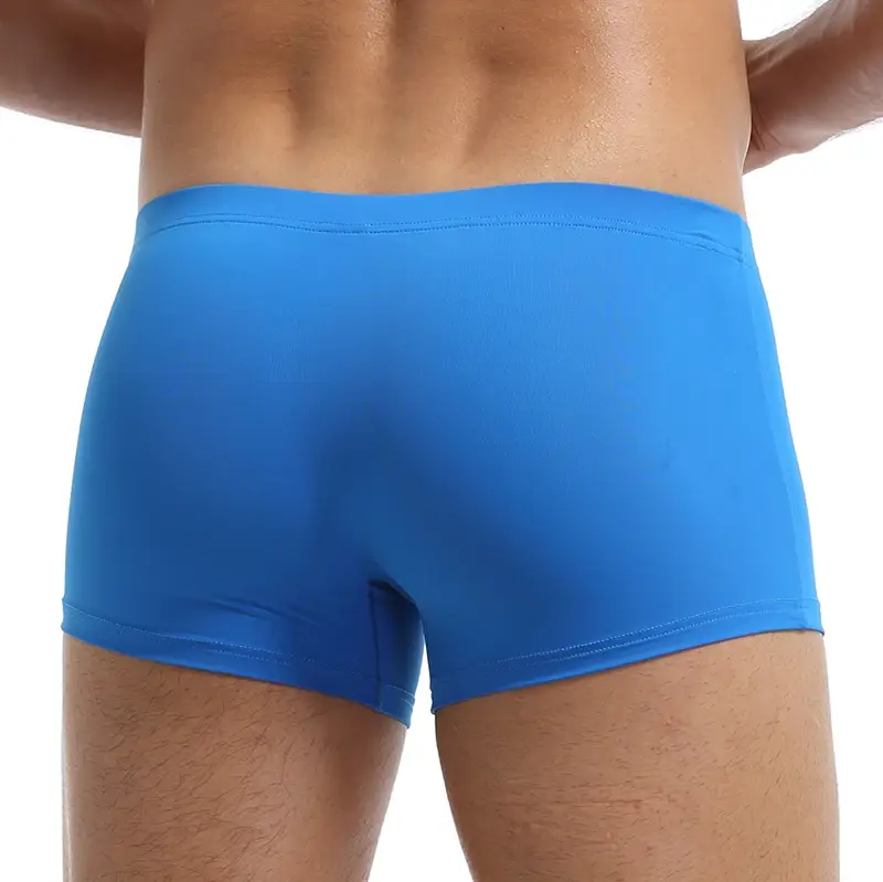 Fashion Boxers Ice Silk Man Underwear Underpants Breathable Comfortable Men's Panties Ultrathin BoxerShorts Trunks — image 5