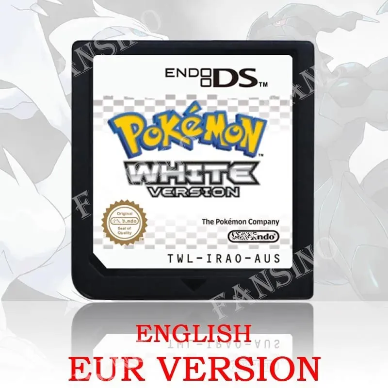 (USA EUR AUS) pokemon สีดำสีขาว 1/2 รุ่นคุณภาพสูงแท้ 1:1 แบบจำลอง DS เกมสำหรับ DS 2DS 3DS คอนโซล — image 15