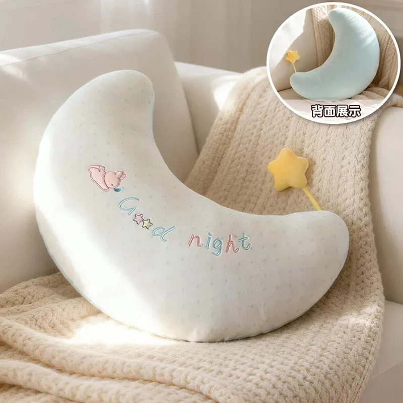 Nuovo farcito nuvola luna stella peluche cuscino morbido cuscino giocattoli per bambini bambino bambini ragazza regalo di Natale camera arredamento auto — image 9