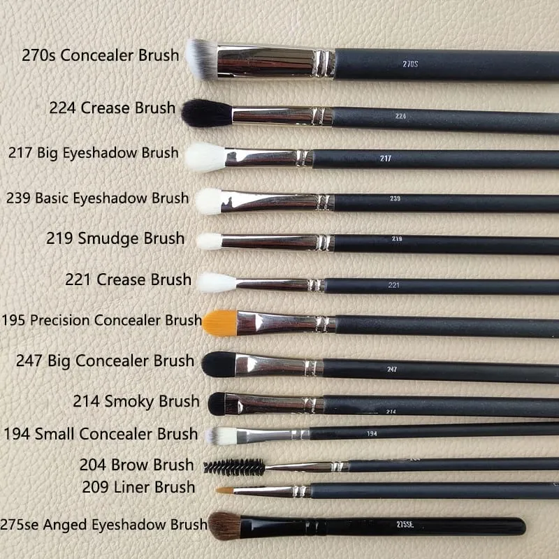 1 stück M serie Make-Up Pinsel Pulver Kontur Lidschatten Make-Up Pinsel Tier Haar Holz Griff Hohe Qualität Kosmetische Werkzeug künstler — image 4