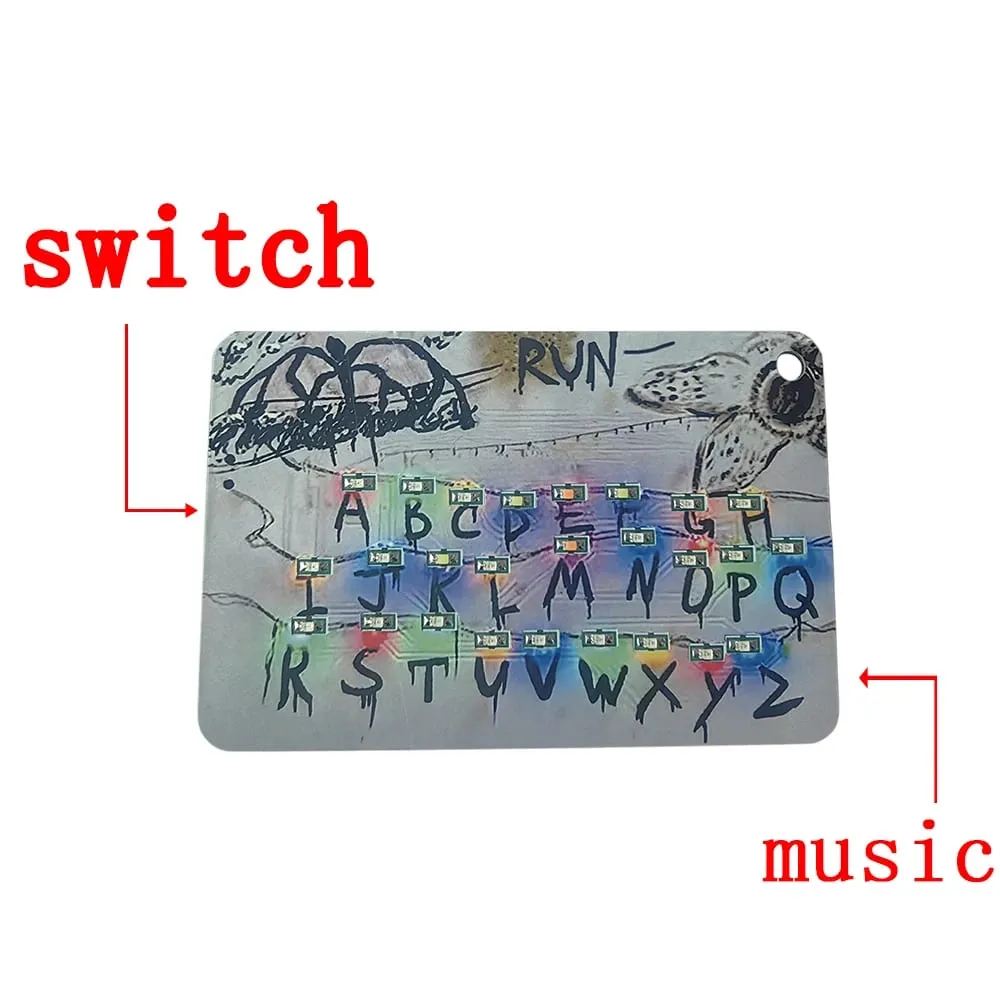 Anime Merchandise Card Light Pendant 26 Letter Light Bag Car Charm for Festival Presents Toy & Hobbies Action Figure Accessory — image 5