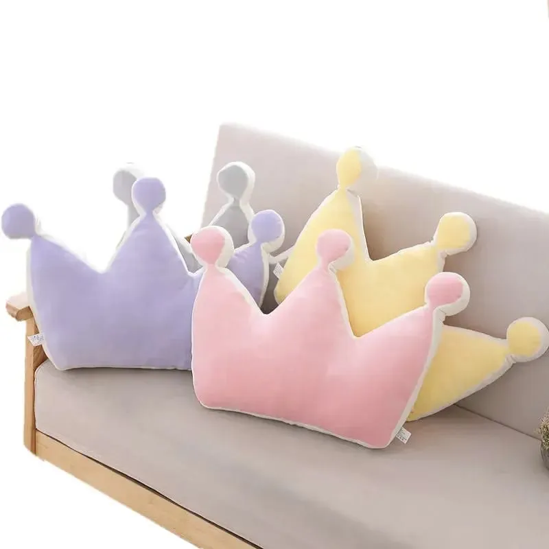 Bantal Mahkota Puteri Lembut Sumbat Bantal Tidur Bilik Gadis Hiasan Sofa Bintang Awan Pelangi Hadiah Kusyen Studio selebriti untuknya — image 3