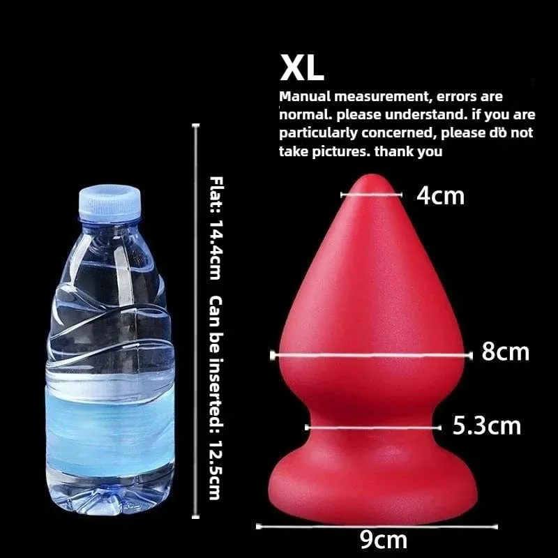 Palam Dubur Besar Silikon Cecair Palam Punggung Kon Lembut Dildo Dubur Besar untuk Wanita Lelaki Urut G-spot/prostat 18+ Mainan Seks — image 14