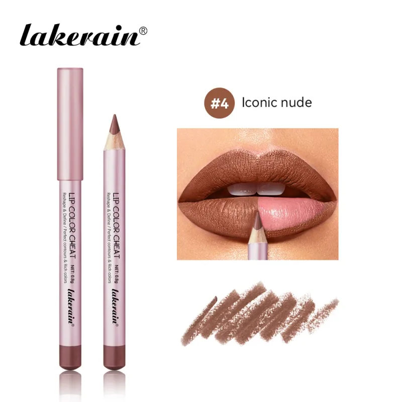 Schlanker Lipliner-Stift, nackt, matt, hohe Farbe, definiert sexy Lippen, präzise, wasserfest, langlebig, Geschenke für Freundin, Lipliner-Stift — image 10