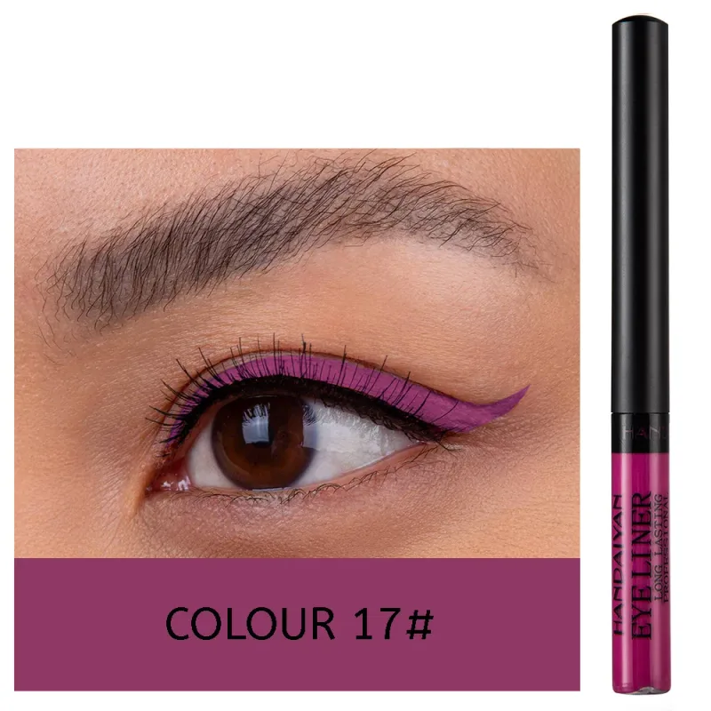 UV Light Neon Eyeliner Pen Eyes Makeup Red Waterproof Liquid Color Eye Liner Pencil Make Up Cosmetics Yellow Matte Purple Pen — image 12