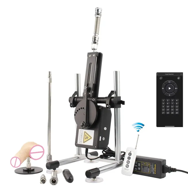70W Automatic Telescopic SEX 3-9 ซม.ปรับจังหวะโลหะและDildoสิ่งที่แนบมาผู้ใหญ่ส่วนบุคคลสำหรับคู่ชายหญิง — image 13
