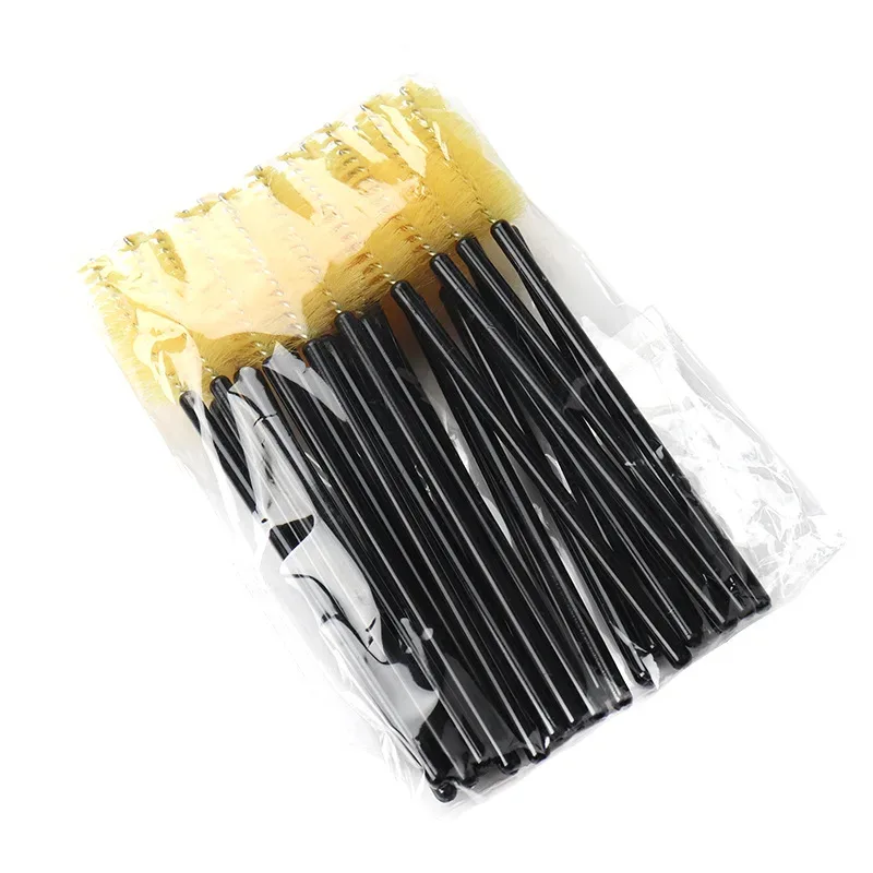 50 st Ögonfransar Ögonbrynsborste Vattendroppsform Nylon Material Fransar Makeup Borstar Ögonfransförlängning Skönhetsverktyg Mascara Wand — image 10