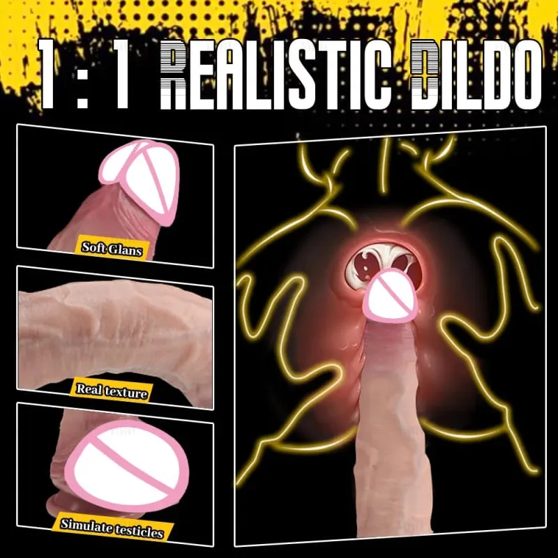 สมจริงยาวDildoเนื้อผิวนุ่มBig Dickซิลิโคนคู่ขนาดเล็กPenisสำหรับชายหญิงAnal Sexของเล่นดูดถ้วยmasturbator — image 3