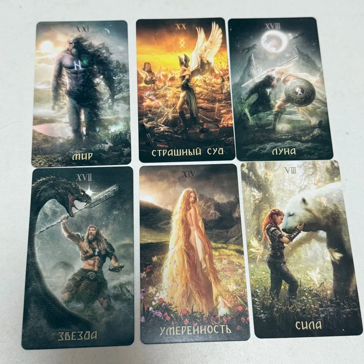 Kad Tarot Runic Versi Rusia 80 Kad Permainan Papan — image 2