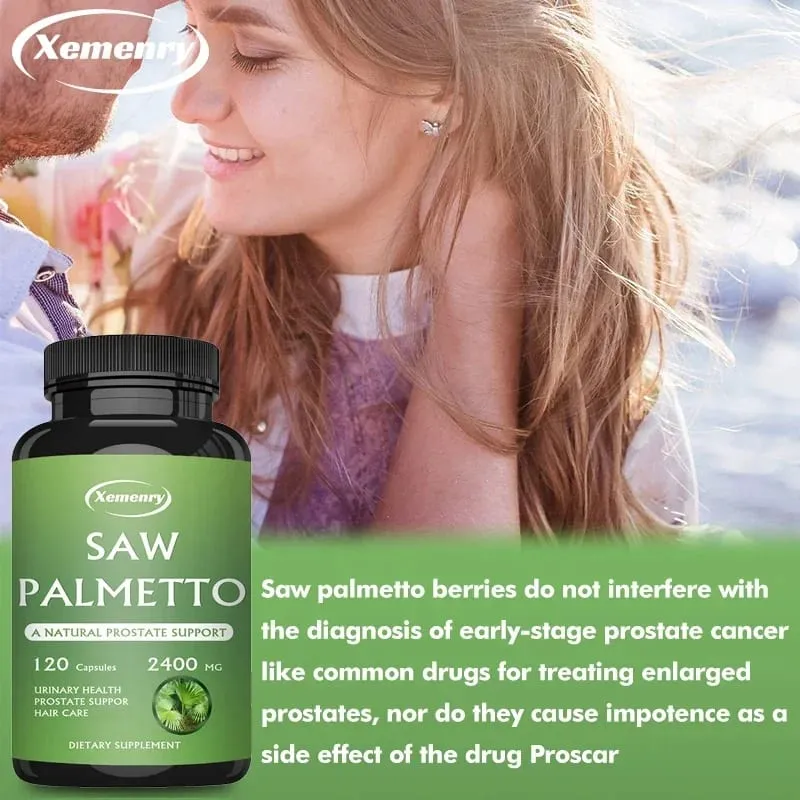 Saw Palmetto Capsules - การสนับสนุนต่อมลูกหมากป้องกันผมร่วง สุขภาพทางเดินปัสสาวะส่งเสริมการเจริญเติบโตของเส้นผม — image 6