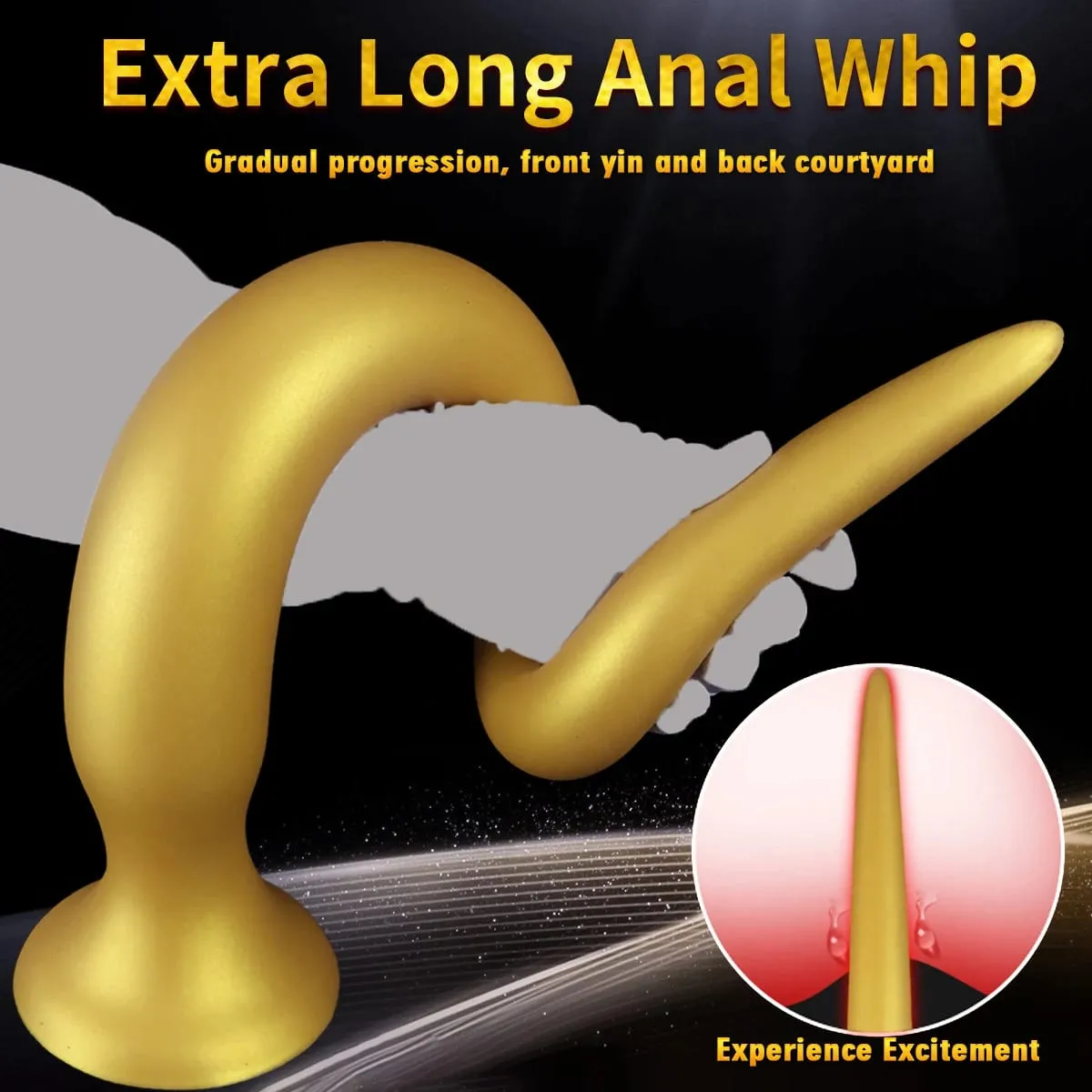 Obří anální kolík 64CM Super dlouhý měkký silikon Obrovský anální kolík Silný anální dildo dilatátor s přísavkou Sexuální hračky pro dospělé — image 5