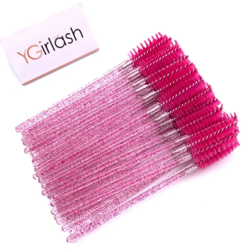 YGirlash 50Pcs Lash Swans Aplikator Bulu Mata Kristal Pemegang Berlian Pakai Nilon Tongkat Maskara Berus Alat Kosmetik — image 9