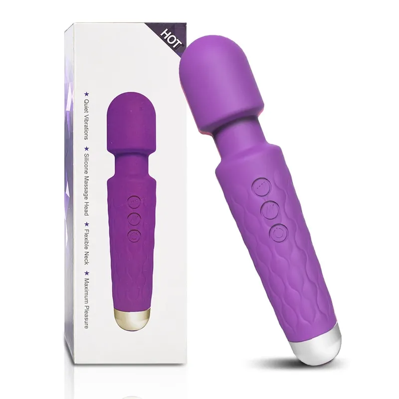 เครื่องสั่นที่มีประสิทธิภาพผู้หญิง Magic Wand USB ชาร์จกันน้ำนวด Clitoral G-Spot Vibrator เพศของเล่นเหมาะสำหรับผู้ใหญ่ — image 11