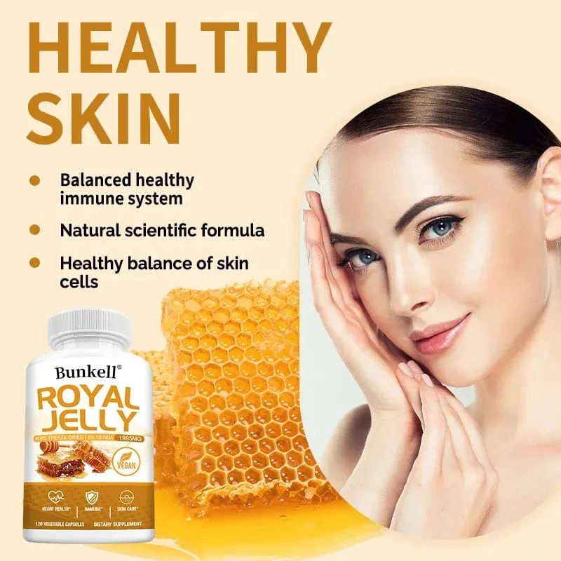 Royal Jelly 1995 Mg - Joint Support Antioxidant Supports Immune System Cardiovascular Health - Non-GMO Gluten-Free Formula — image 4