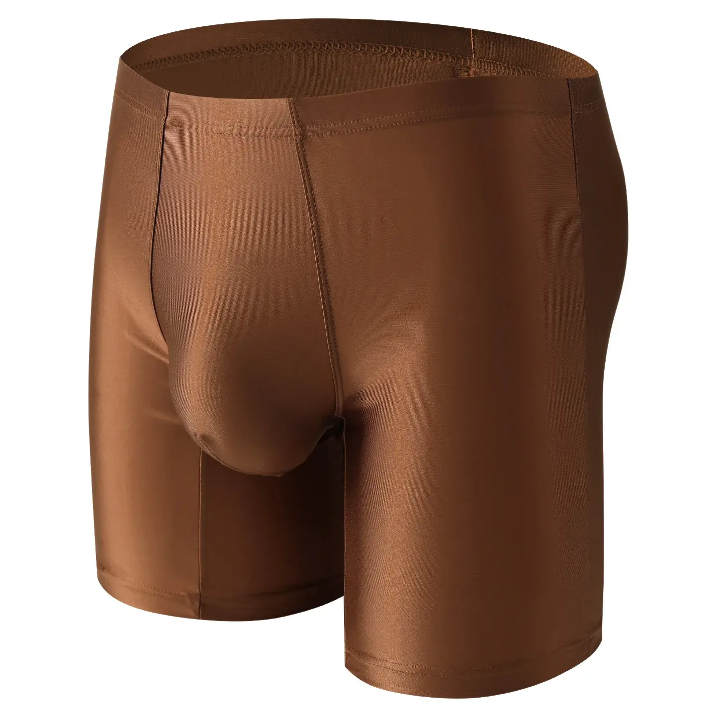 Boxer intimo uomo Uomo Solid Slim Ice Silk Pantaloncini gamba estesa Boxer Ropa Vita media Mutandine sportive Mutande maschili M-XXL — image 13