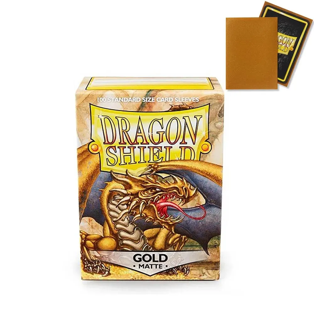 100 PCS/BOX 66x91mm Saiz Standard Demark Dragon Shield Lengan Kad Matte untuk Lengan Kad Permainan Papan MTG/PKM/YGO/TCG