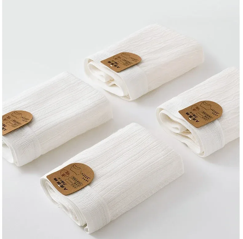Men's Cotton White Antibacterial Briefs Four Corners Boxers — image 7