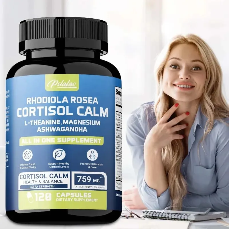 16-in-1 Super Calm Cortisol Manager Supplement - Verbetert de focus en mentale helderheid Verlicht vermoeidheid voor dames en heren — image 1