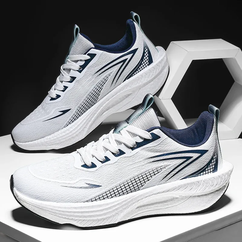 Lette løbesneakers til mænd Carbon Board Specialty Marathon Mænd Sport Åndbar Gå Atletisk Skridsikre sneakers Mand — image 5