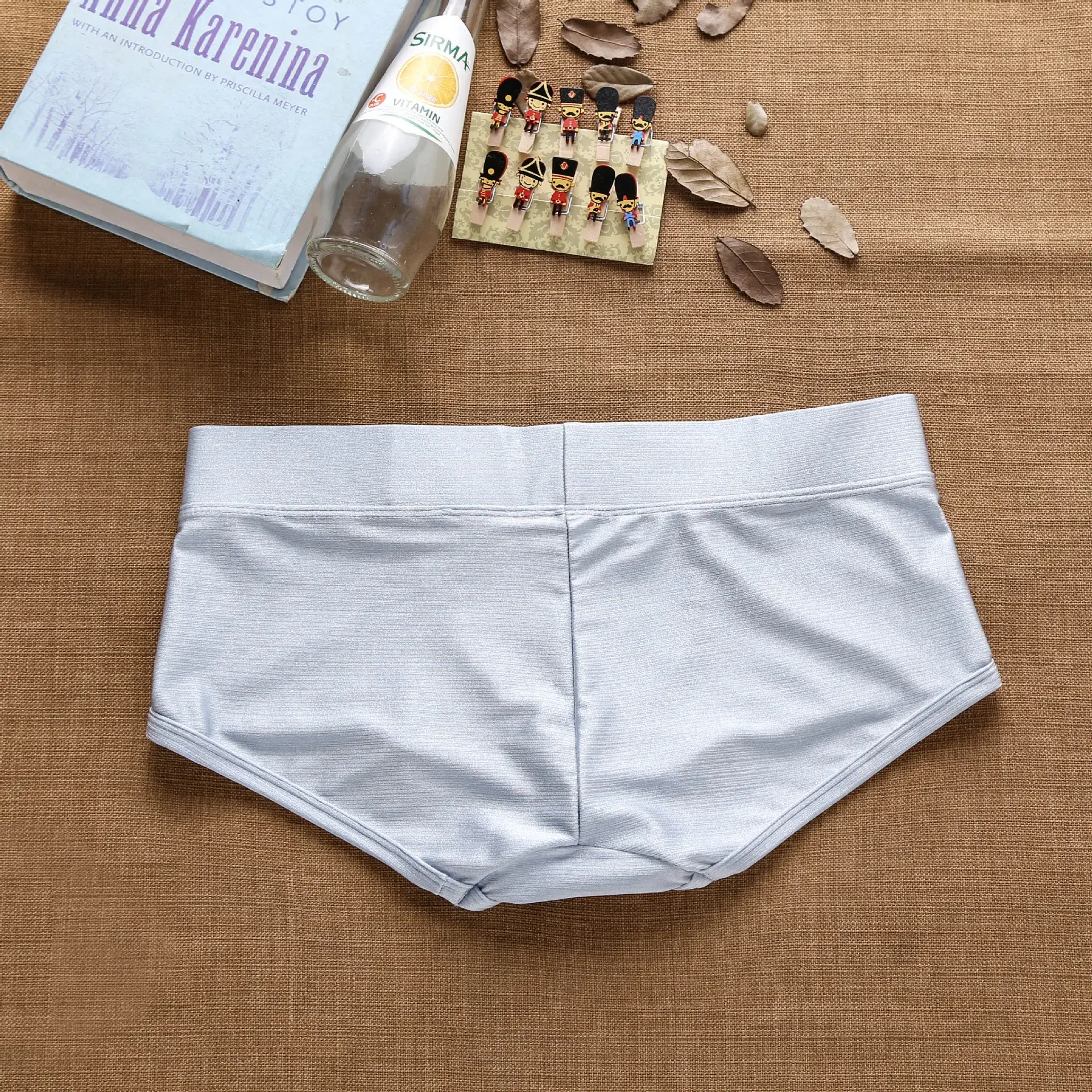 Pantaloni ad angolo piatto da ragazzo rialzati spazzolati a vita bassa da uomo — image 9