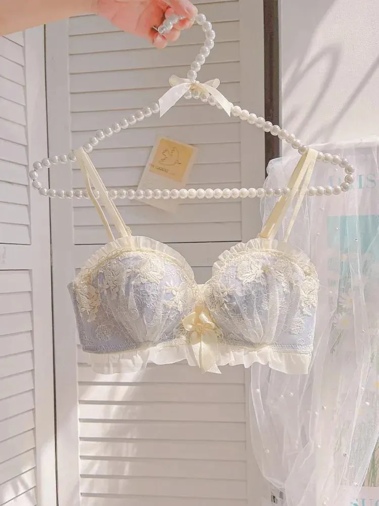Küçük Göğüsler için Kablosuz Push Up Sütyen Sarkma Önleyici Dantel Bralette Kadın Yastıklı Olmayan İç Giyim Geliştirmek ve Kaldırmak için Konfor Sütyen — image 3