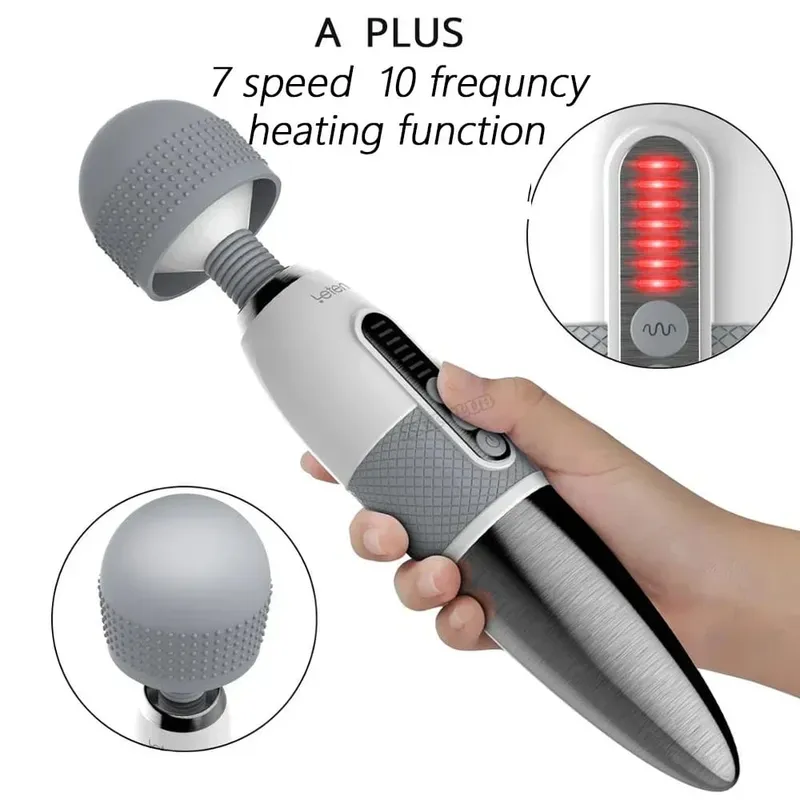 Leten AV baguette magique masseur énorme tête vibrateur pour Masturbation féminine orgasme mamelon Clitoris stimulateur jouets sexuels pour femme — image 7