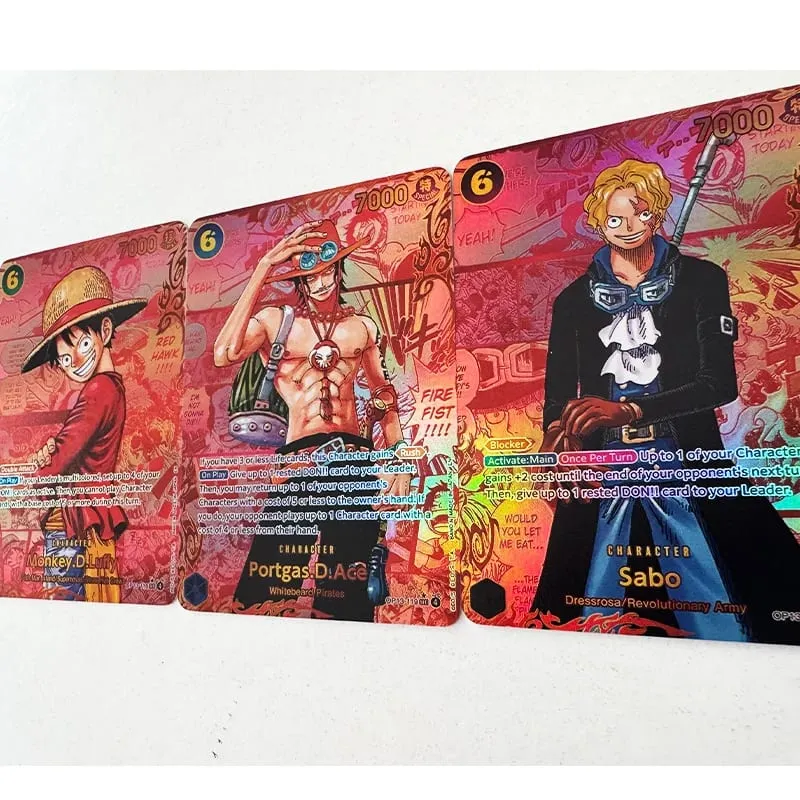 Anime One Piece Japanese English Version OPCG Comics Replica Shanks Rayleigh Nika Luffy Buggy Enel Game Anime Collection Cards — image 6