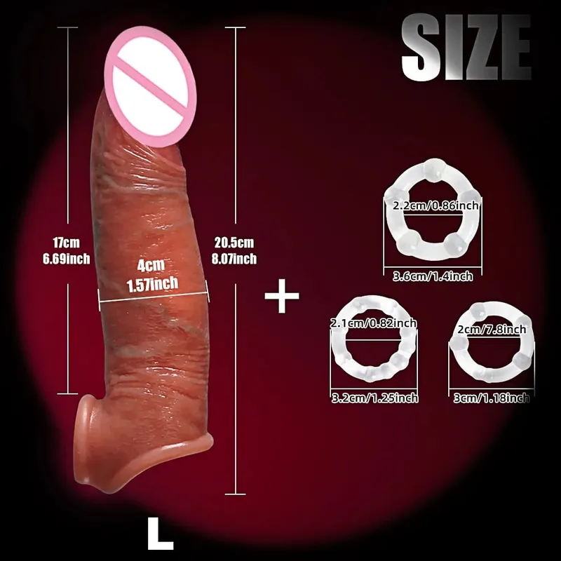 Man Dick powiększenie nasienia pierścień zabezpieczający dla mężczyzn opóźniony wytrysk miękki silikonowy nakładka na penisa Hollow Cock Ring dla dorosłych 18 + Sex zabawki — image 21