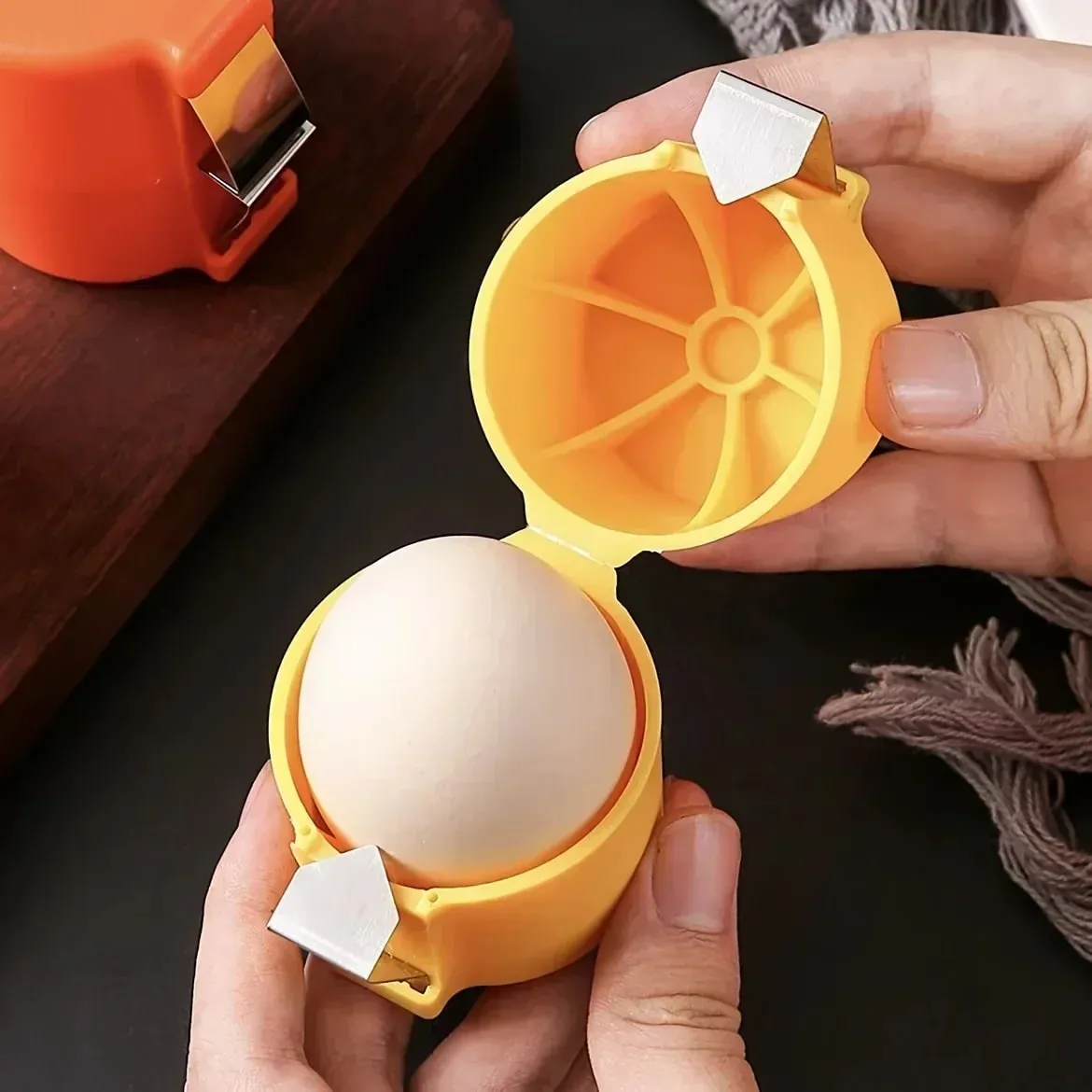1/3pcs-Nuovo Apriscatole per guscio d'uovo Presse separatore per guscio d'uovo Apriscatole portatili da cucina Frantoio per guscio d'uovo portatile per uso domestico — image 3