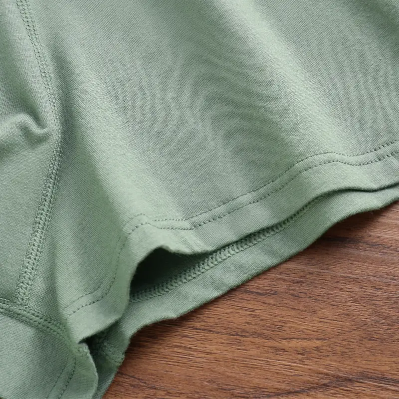 5Pcs Boxer Shorts Men's Underwear Sexy Panties Pure Cotton Solid Elasticity Man Underpants Male Boxers Homme U Convex Lingerie — image 9