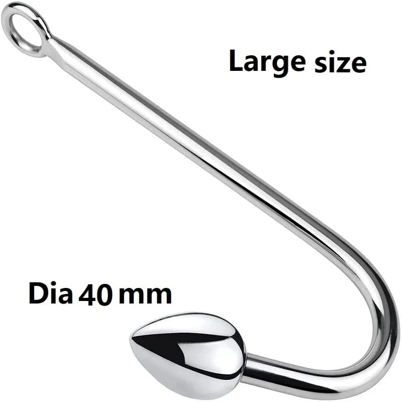 Kecil Menengah Besar 3 Bola Set Logam Anal Kait Manik-manik Kepala Butt Plug Dilator Pijat Prostat Masukkan Mainan Seks Bdsm untuk Pria — image 9