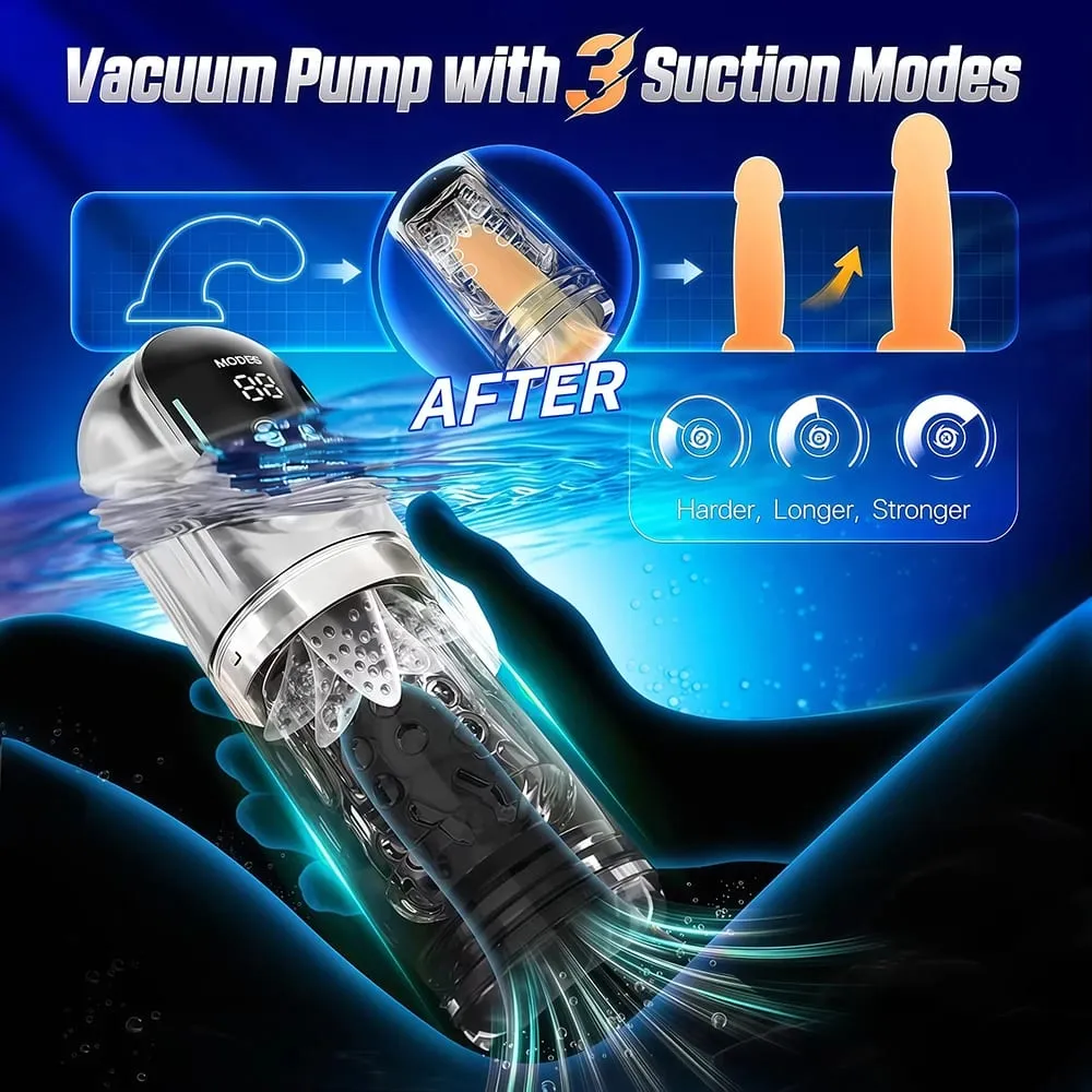 Tasse de Masturbation automatique pour homme, Rotation de poussée, masturbateur masculin, succion, léchage, pompe à pénis sous vide, vraie chatte de poche, jouets sexuels