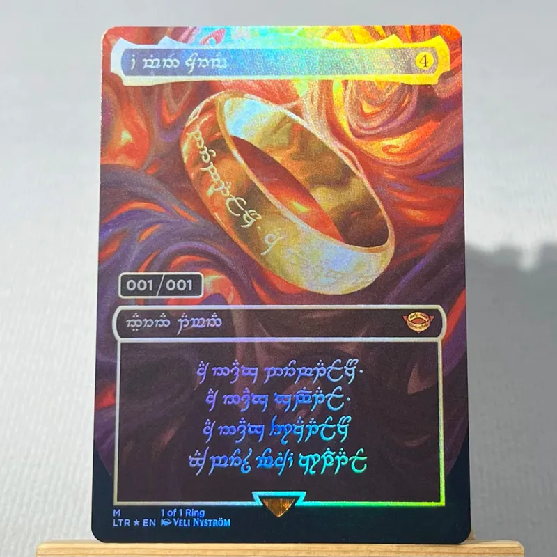 TCG Proxy Cards Deck Borad Games โฮโลแกรมเดี่ยว Black Lotus Power9 Dual Lands The One Ring — image 10