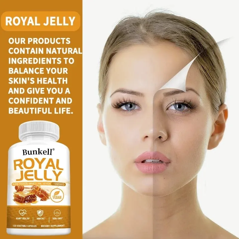 Royal Jelly 1995 Mg - Joint Support Antioxidant Supports Immune System Cardiovascular Health - Non-GMO Gluten-Free Formula — image 3