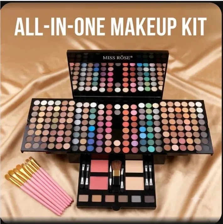 Palette per trucchi tutto in uno, ombretti pigmentati opachi, brillanti, fard, kit per contorni, set completo di cosmetici per principianti e truccatori — image 4