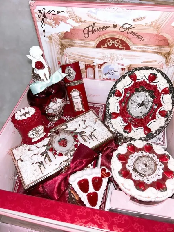 꽃은 5Pcs 풀 페이스 메이크업 선물 세트 립 글로스 아이 섀도우 블러쉬 형광펜 여성 일일 화장품 상자 생일 휴일 선물을 알고 있습니다 — image 4