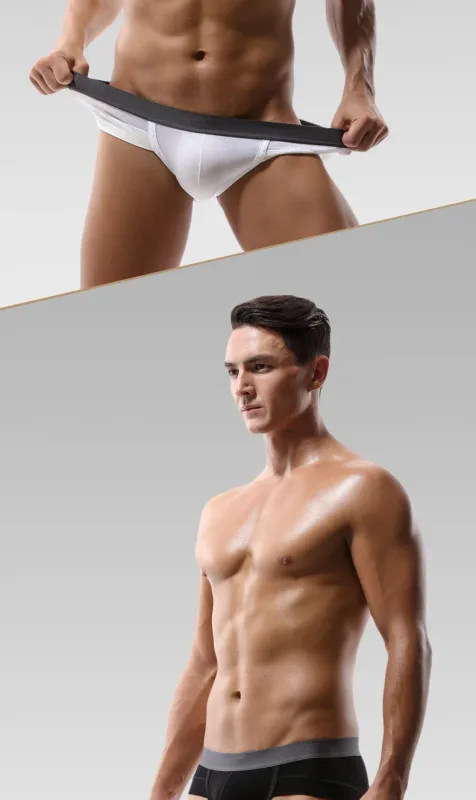 5PCSSlip da tre pezzi da uomo con custodia a forma di U, tessuto modal, traspirante, pantaloni a vita bassa estivi per giovani — image 20