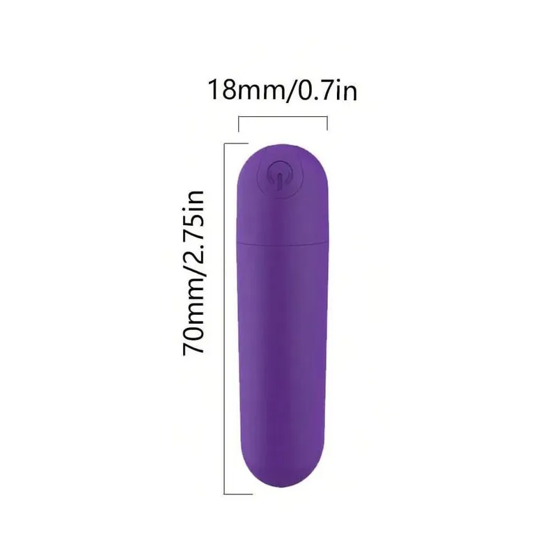 USB Şarj Edilebilir Kurşun Vibratör - Su Geçirmez Mini Güçlü Vibratör 10 Mod Klitoris G-Spot Stimülatörü Kadınlar için Seks Oyuncak — image 9