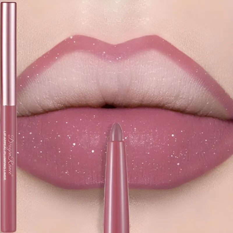 Matita per labbra luccicante pastello opaco matita per labbra impermeabile a lunga durata pasta di fagioli nudi rossetto rosso velluto contorno labbra trucco — image 3
