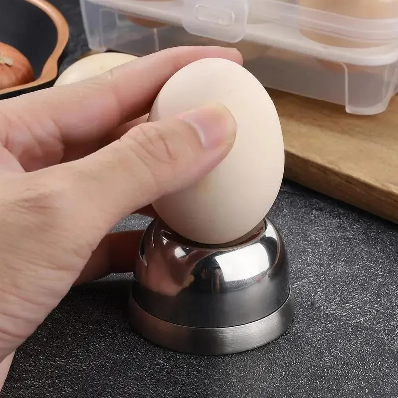 Penindik Telur Baja Tahan Karat Jarum Pelubang Telur Perlengkapan Dapur untuk Aksesori Pembuka Penusuk Telur Rebus — image 2