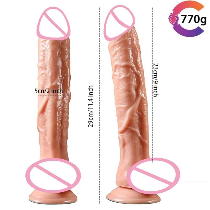 Realistic G-Spot Dildo with Suction Cup Long Penis Anal Dildos Adults Sex Toys for Women Man Gay Strapon Dick Vagina Stimulator