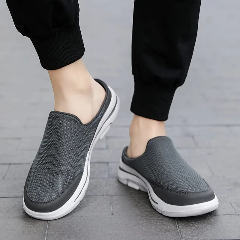 2024 männer Hausschuhe Sommer Atmungsaktiv Haus Hausschuhe Männer Dicken Boden Dias Mode Paar Wanderschuhe Chanclas Hombre — image 5