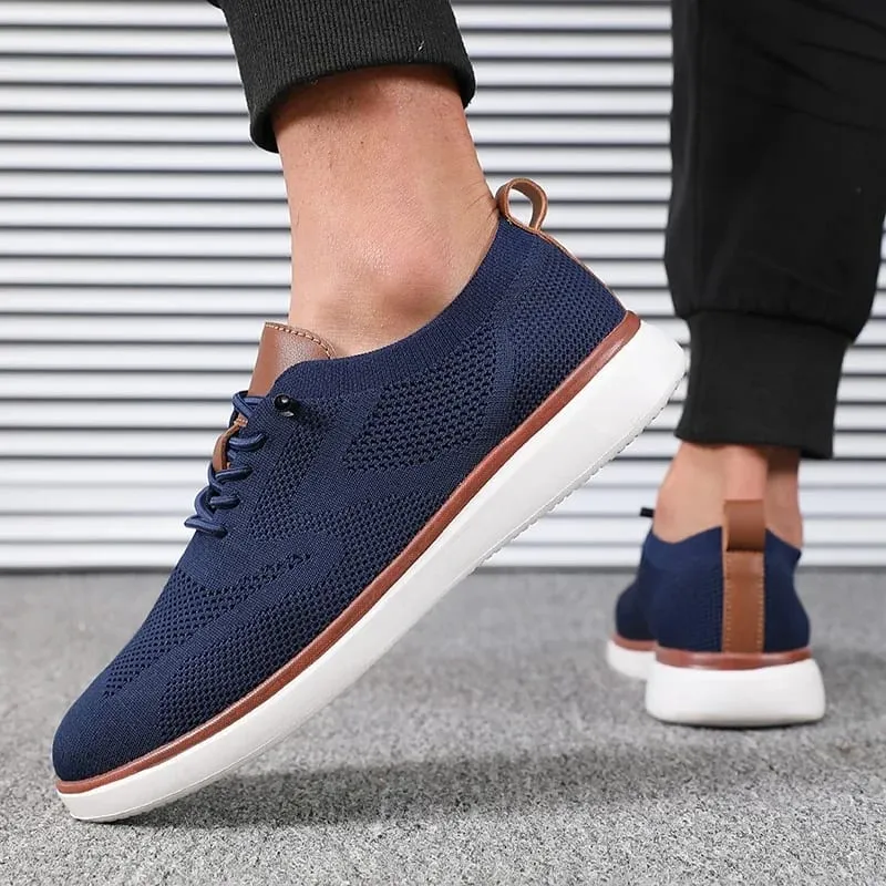 Le scarpe leggere da uomo in maglia, comode per tutto il giorno, hanno scarpe da passeggio dalla vestibilità eccellente, adatte per scarpe da trekking da indossare ogni giorno — image 3