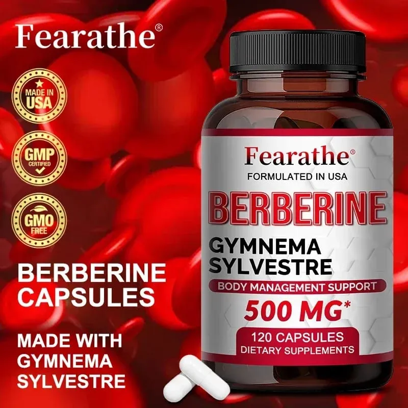 Berberine Capsules ศักยภาพสูงสุดสำหรับระดับน้ำตาลในเลือด ระบบภูมิคุ้มกัน สุขภาพ ความแข็งแรงสูง การจัดการน้ำหนักเพื่อสุขภาพ — image 4