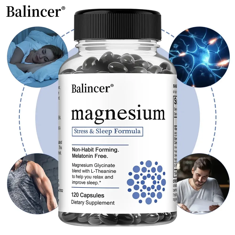 Magnesium Glycinate - Improve Cardiovascular Health Reduce Stress and Promote Healthy Sleep Muscle Growth Non-GMO — image 1