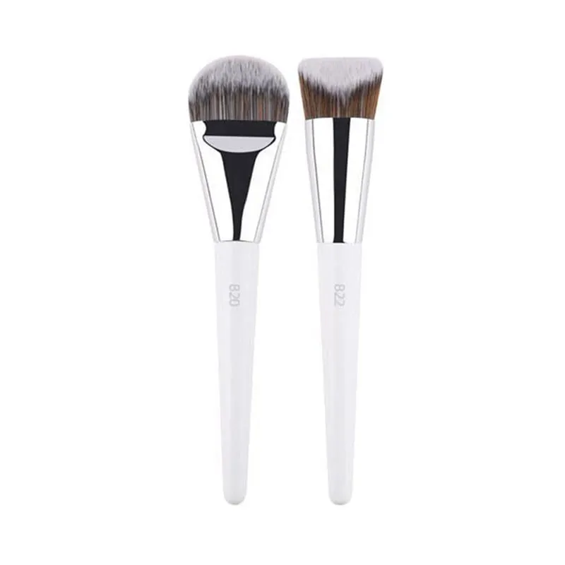 1pc Weiß Pulver Make-Up Pinsel 3D Flüssige Foundation Basis Make-up Pinsel Lidschatten blending Detail Gesicht Auge Concealer schönheit werkzeug — image 23